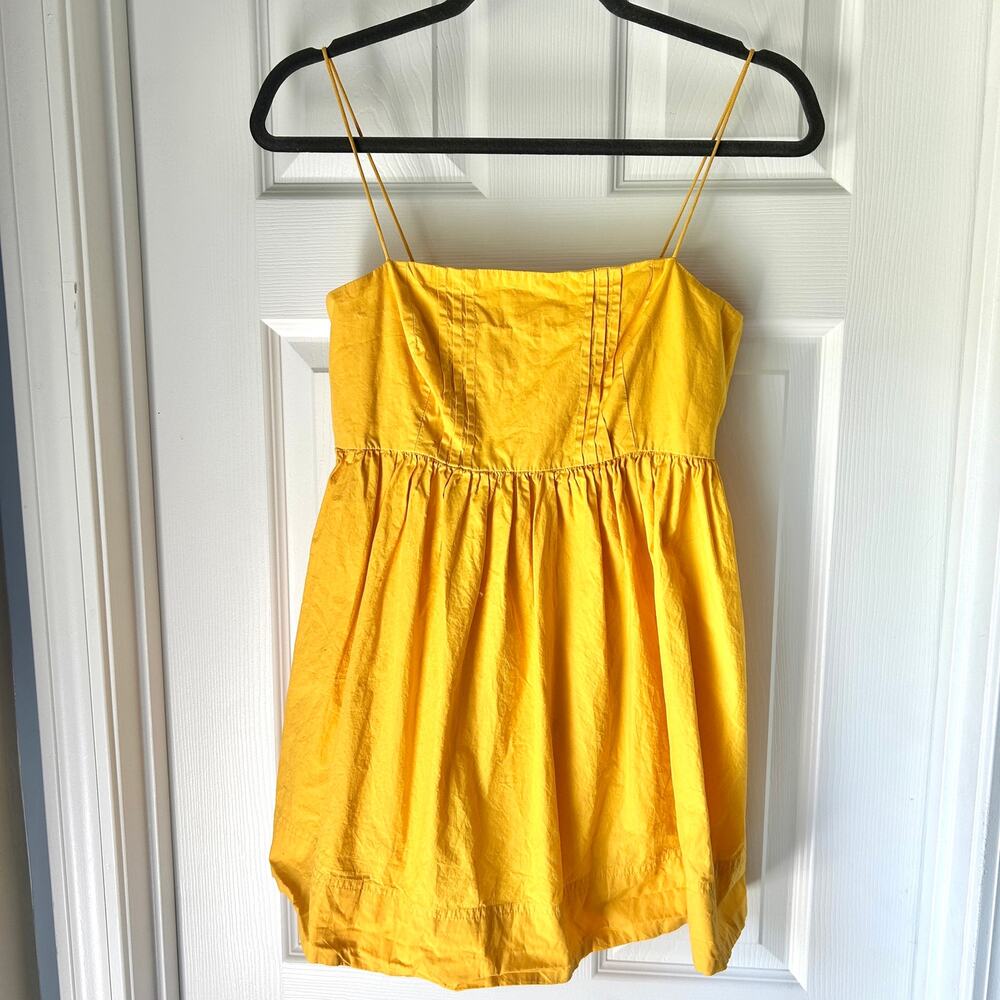 Anthropologie Maeve Babydoll Tunic Tank Yellow